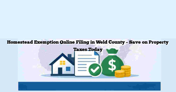 Homestead Exemption Online Filing in Weld County – Save on Property Taxes Today
